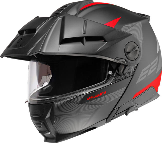 Casco E2 Defender Red Nuova Omologazione Ece 22-06 Schuberth